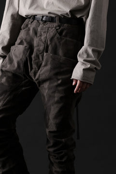 画像をギャラリービューアに読み込む, masnada SLIM GUSSET PANTS / STRETCH MICRO RIP COTTON (CAMO DUST)