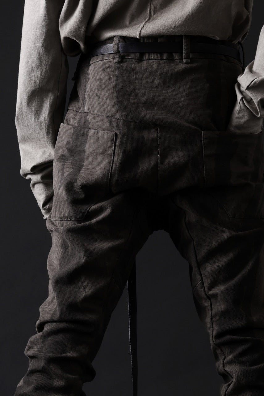 画像をギャラリービューアに読み込む, masnada SLIM GUSSET PANTS / STRETCH MICRO RIP COTTON (CAMO DUST)