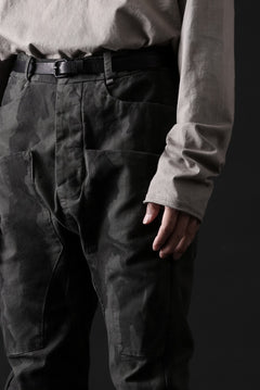 画像をギャラリービューアに読み込む, masnada SLIM GUSSET PANTS / STRETCH MICRO RIP COTTON (CAMO LEGION)
