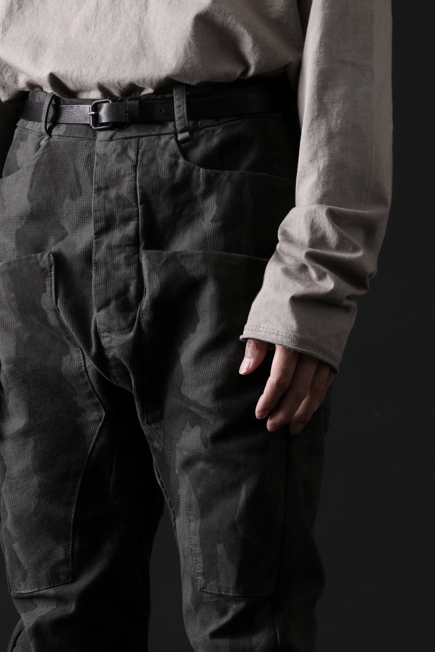 画像をギャラリービューアに読み込む, masnada SLIM GUSSET PANTS / STRETCH MICRO RIP COTTON (CAMO LEGION)