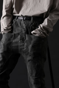 画像をギャラリービューアに読み込む, masnada SLIM GUSSET PANTS / STRETCH MICRO RIP COTTON (CAMO LEGION)