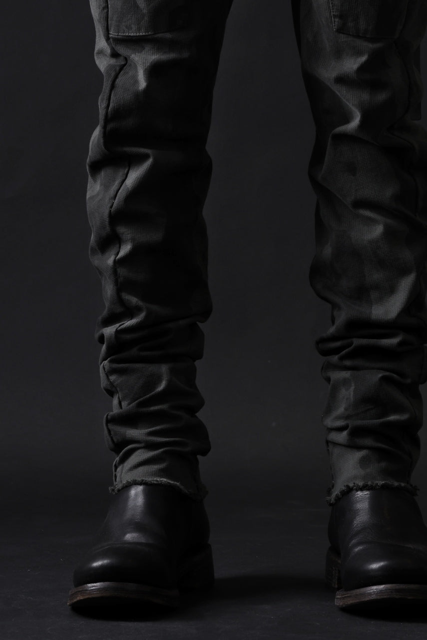 画像をギャラリービューアに読み込む, masnada SLIM GUSSET PANTS / STRETCH MICRO RIP COTTON (CAMO LEGION)