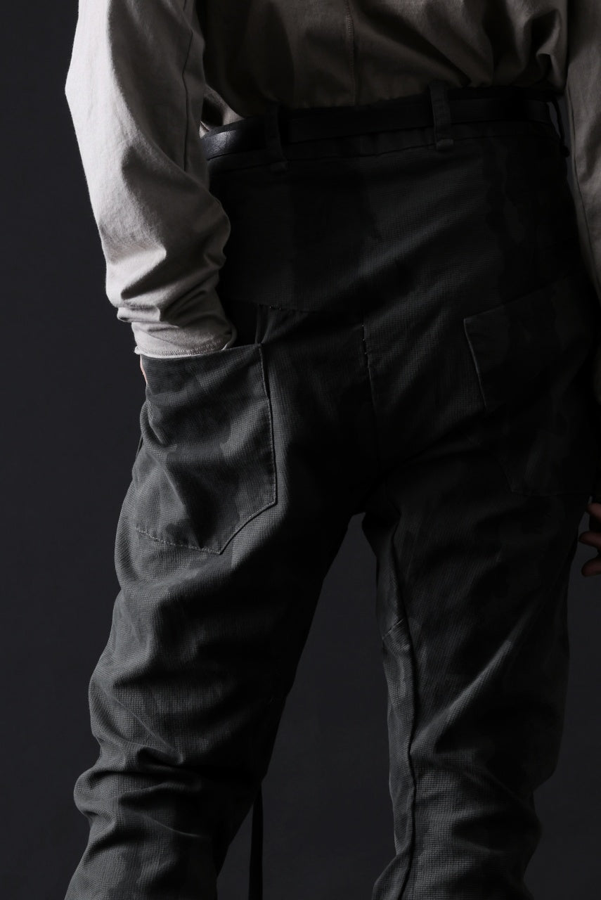画像をギャラリービューアに読み込む, masnada SLIM GUSSET PANTS / STRETCH MICRO RIP COTTON (CAMO LEGION)