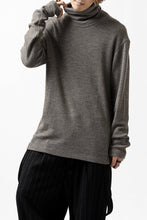 画像をギャラリービューアに読み込む, KLASICA SMOKE TURTLE NECK KNIT SWEAT TOP / WEANER WOOL RIB (FAWN)