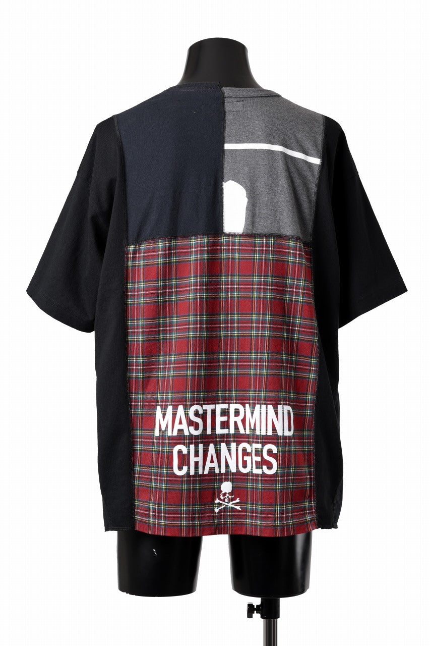 Load image into Gallery viewer, mastermind JAPAN x CHANGES exclusive ReBUILD T-SHIRT / CH-BODY (BLACK #21)