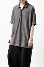 画像をギャラリービューアに読み込む, COLINA BIG SKIPPER POLO SHIRT / ANCIENT DYED LINEN HEAVY JERSEY (DUST)