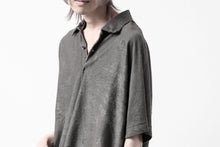 画像をギャラリービューアに読み込む, COLINA BIG SKIPPER POLO SHIRT / ANCIENT DYED LINEN HEAVY JERSEY (DUST)