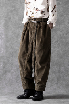 画像をギャラリービューアに読み込む, Aleksandr Manamis Corduroy Panel Pant (BROWN)