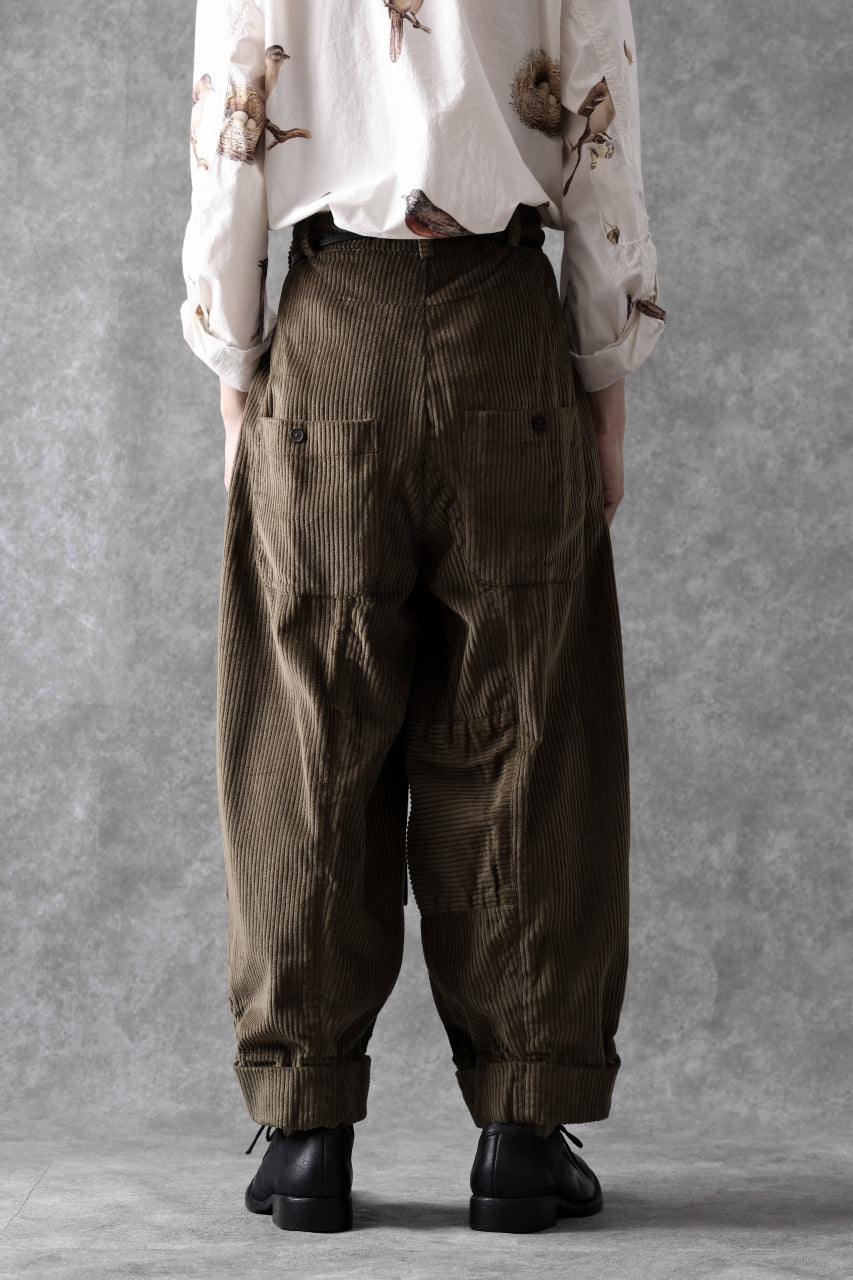 画像をギャラリービューアに読み込む, Aleksandr Manamis Corduroy Panel Pant (BROWN)