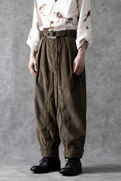 画像をギャラリービューアに読み込む, Aleksandr Manamis Corduroy Panel Pant (BROWN)