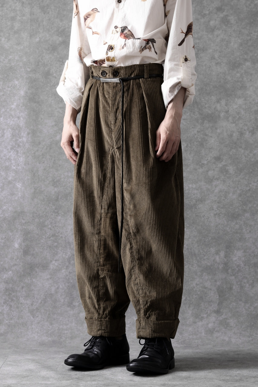 画像をギャラリービューアに読み込む, Aleksandr Manamis Corduroy Panel Pant (BROWN)