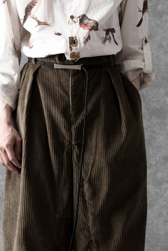 画像をギャラリービューアに読み込む, Aleksandr Manamis Corduroy Panel Pant (BROWN)