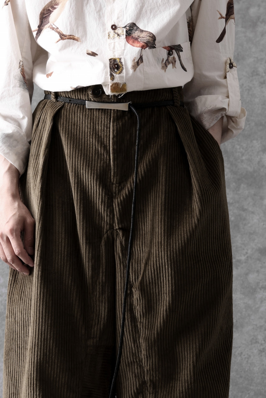 画像をギャラリービューアに読み込む, Aleksandr Manamis Corduroy Panel Pant (BROWN)