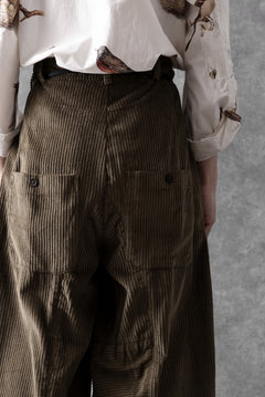 画像をギャラリービューアに読み込む, Aleksandr Manamis Corduroy Panel Pant (BROWN)