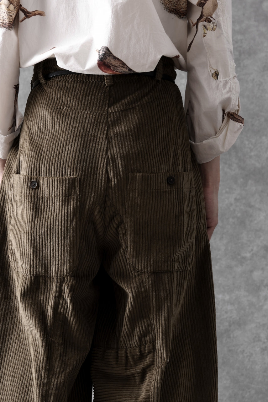 画像をギャラリービューアに読み込む, Aleksandr Manamis Corduroy Panel Pant (BROWN)