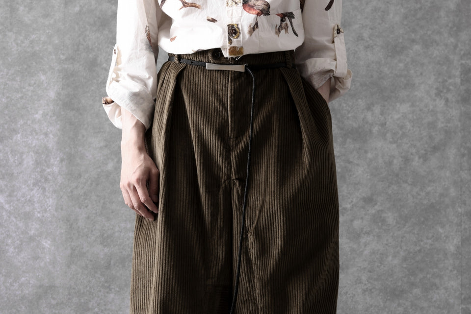画像をギャラリービューアに読み込む, Aleksandr Manamis Corduroy Panel Pant (BROWN)