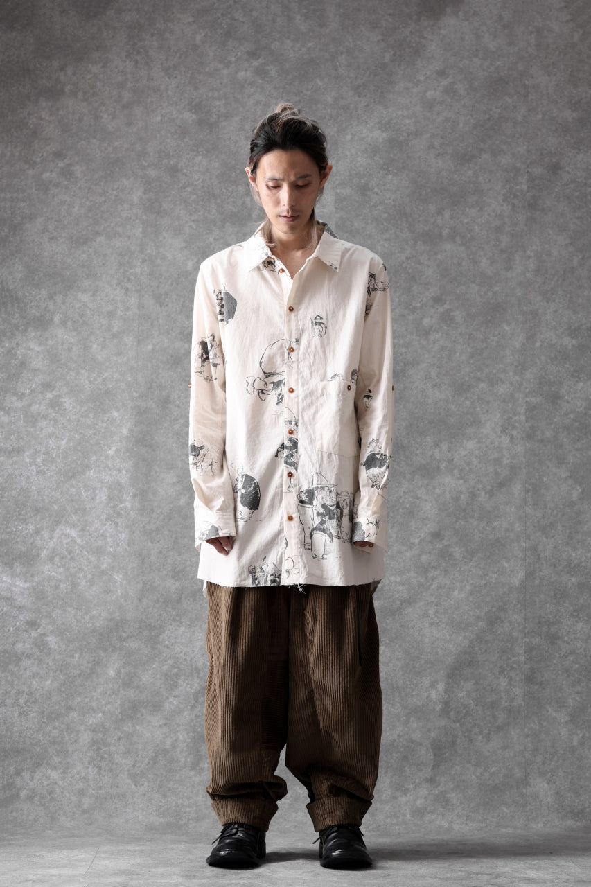 画像をギャラリービューアに読み込む, Aleksandr Manamis Corduroy Panel Pant (BROWN)