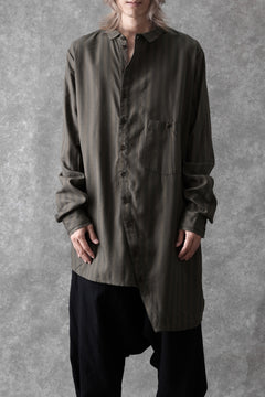 画像をギャラリービューアに読み込む, Aleksandr Manamis Asymmetric Striped Shirt (STRIPES)