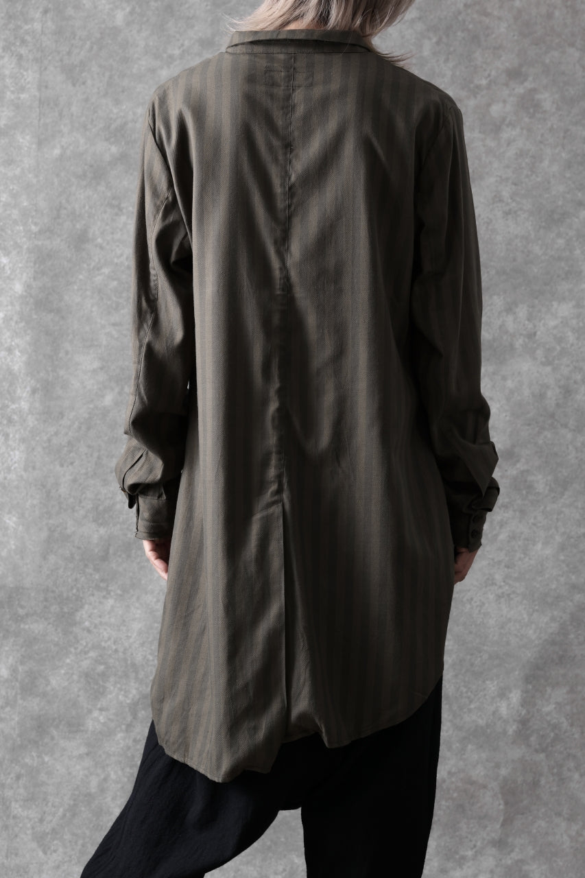 画像をギャラリービューアに読み込む, Aleksandr Manamis Asymmetric Striped Shirt (STRIPES)