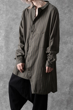 画像をギャラリービューアに読み込む, Aleksandr Manamis Asymmetric Striped Shirt (STRIPES)