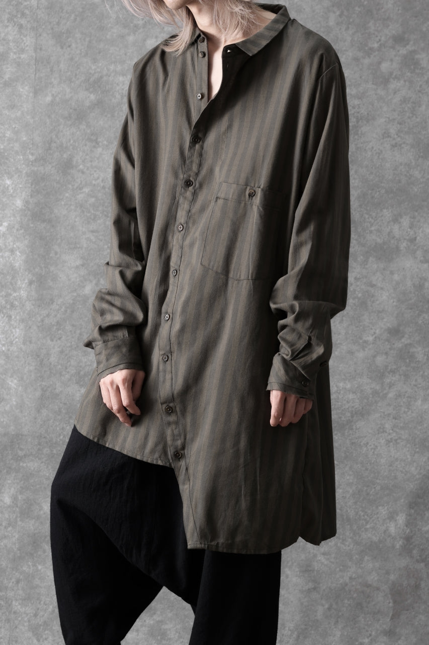 画像をギャラリービューアに読み込む, Aleksandr Manamis Asymmetric Striped Shirt (STRIPES)