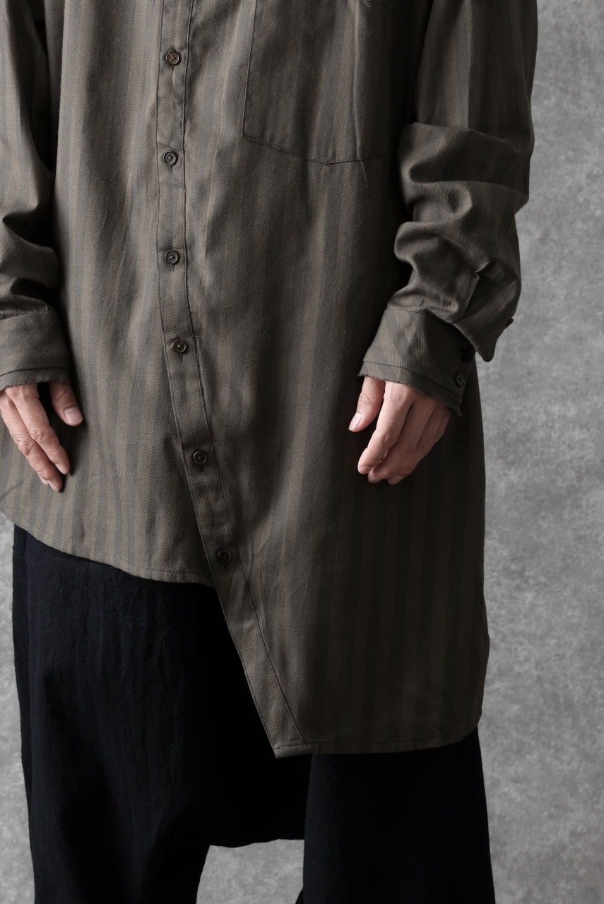 画像をギャラリービューアに読み込む, Aleksandr Manamis Asymmetric Striped Shirt (STRIPES)