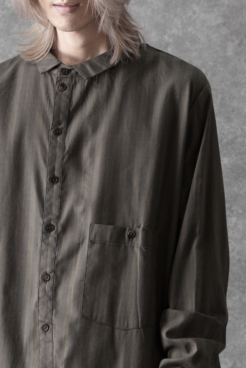 画像をギャラリービューアに読み込む, Aleksandr Manamis Asymmetric Striped Shirt (STRIPES)