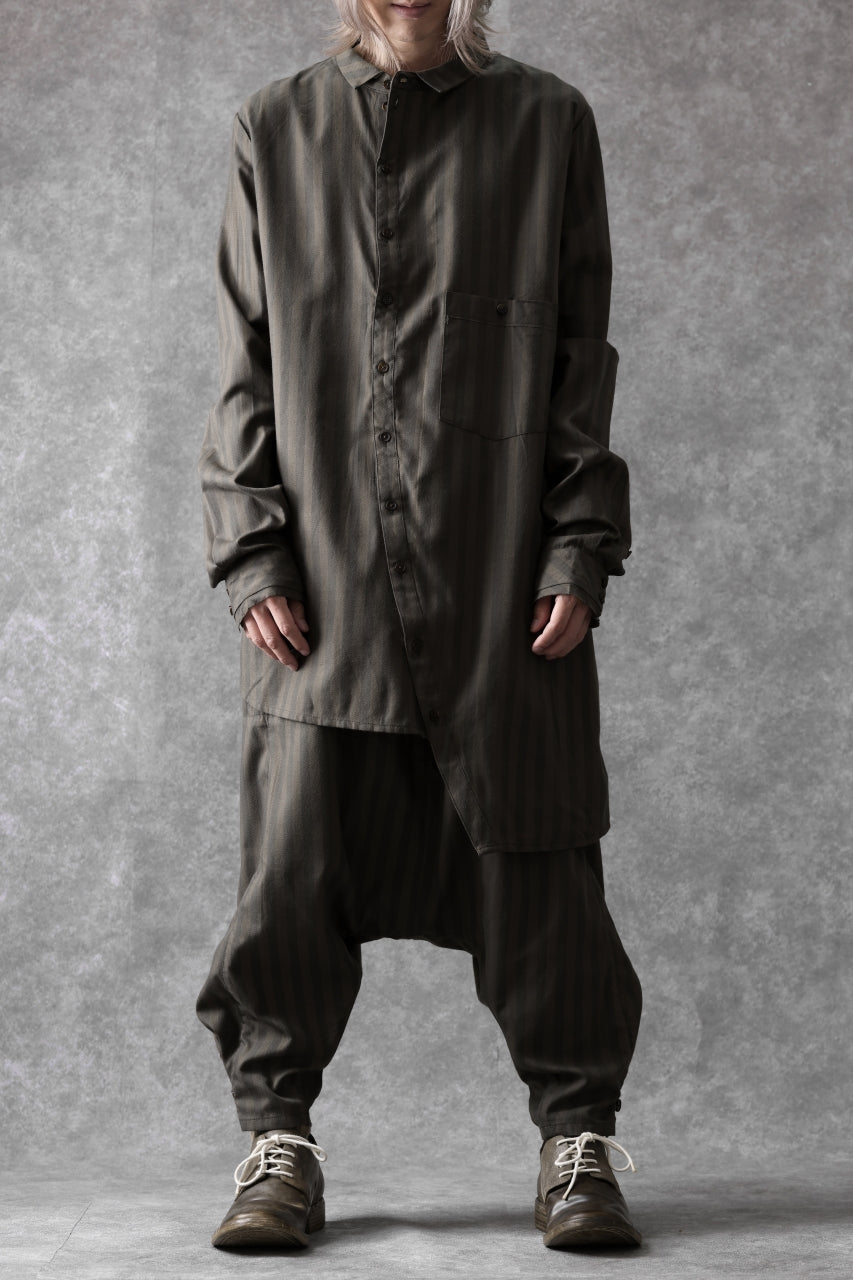 画像をギャラリービューアに読み込む, Aleksandr Manamis Asymmetric Striped Shirt (STRIPES)