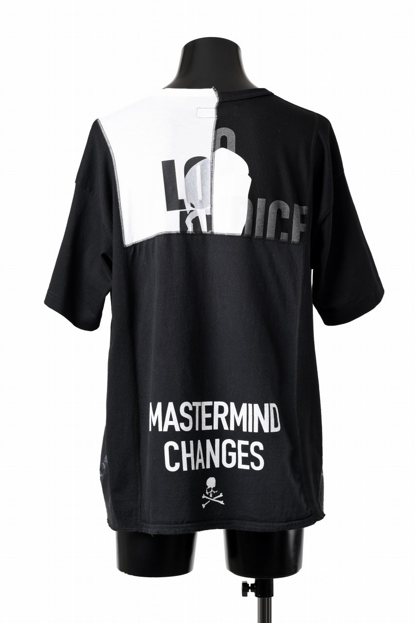 Load image into Gallery viewer, mastermind JAPAN x CHANGES exclusive ReBUILD T-SHIRT / CH-BODY (BLACK #22)