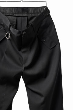 画像をギャラリービューアに読み込む, TARO HORIUCHI / th products Claude / Italian military / wool gabardine (black)