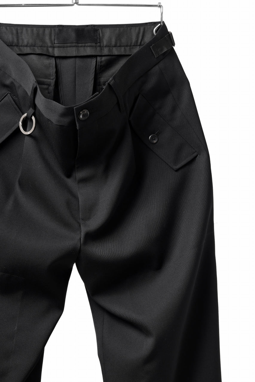 画像をギャラリービューアに読み込む, TARO HORIUCHI / th products Claude / Italian military / wool gabardine (black)