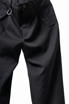 画像をギャラリービューアに読み込む, TARO HORIUCHI / th products Claude / Italian military / wool gabardine (black)