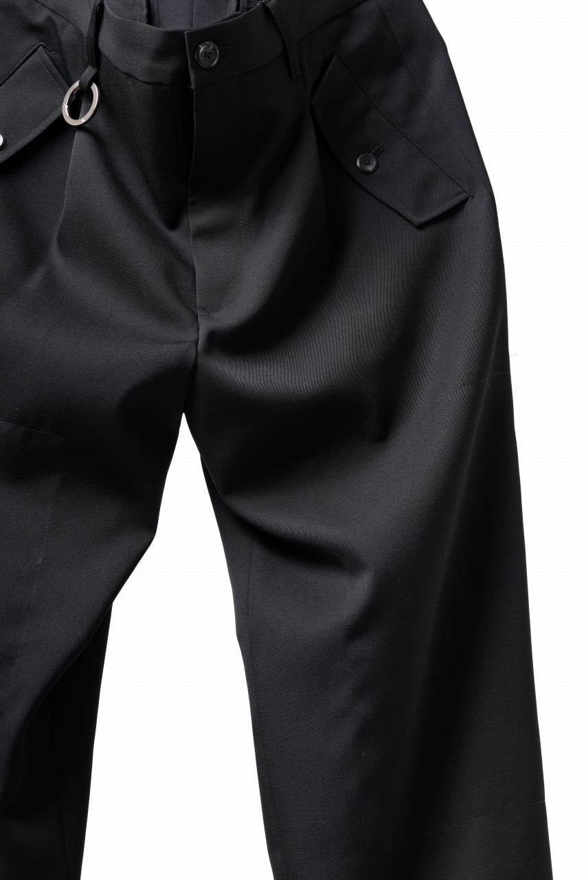 画像をギャラリービューアに読み込む, TARO HORIUCHI / th products Claude / Italian military / wool gabardine (black)