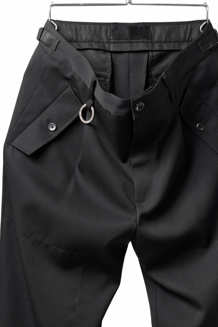 画像をギャラリービューアに読み込む, TARO HORIUCHI / th products Claude / Italian military / wool gabardine (black)