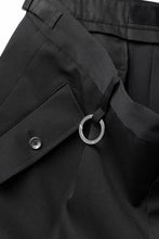 画像をギャラリービューアに読み込む, TARO HORIUCHI / th products Claude / Italian military / wool gabardine (black)