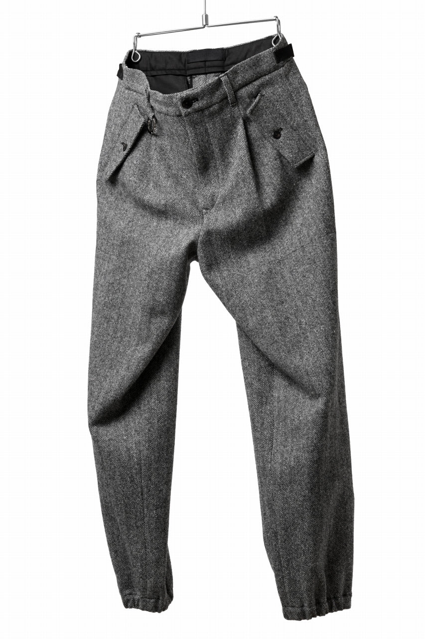 画像をギャラリービューアに読み込む, TARO HORIUCHI / th products Claude / Italian military / herringbone tweed (gray)