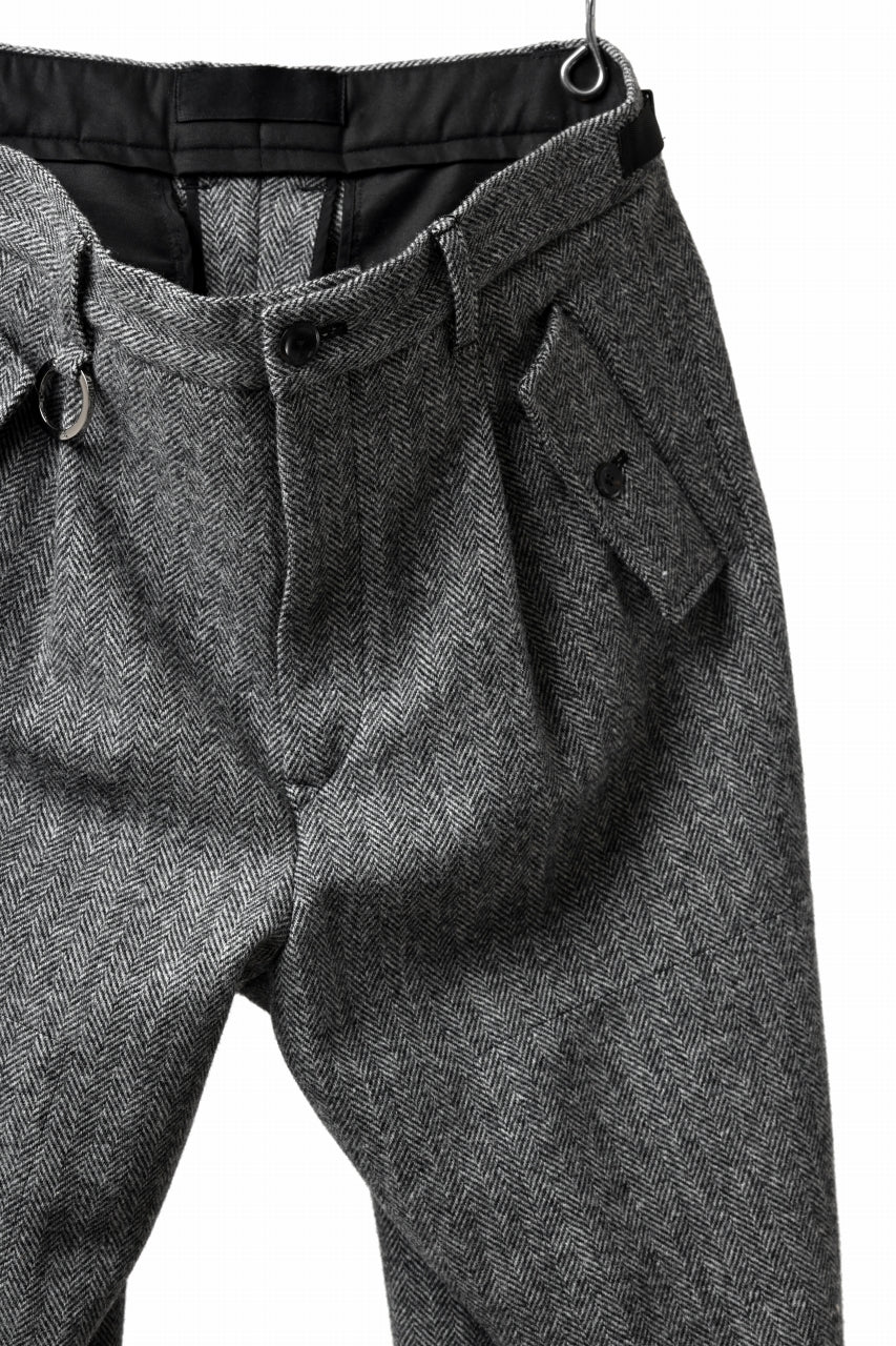 画像をギャラリービューアに読み込む, TARO HORIUCHI / th products Claude / Italian military / herringbone tweed (gray)