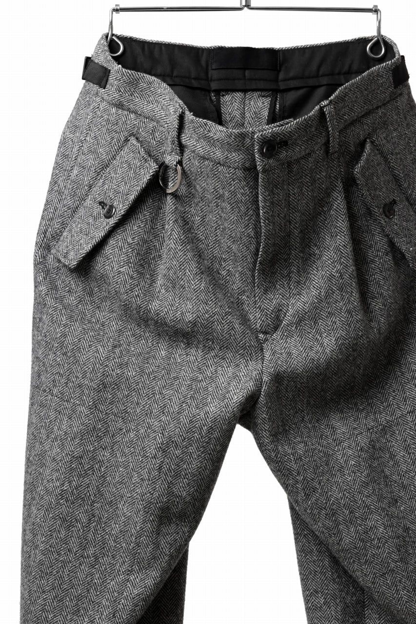 画像をギャラリービューアに読み込む, TARO HORIUCHI / th products Claude / Italian military / herringbone tweed (gray)