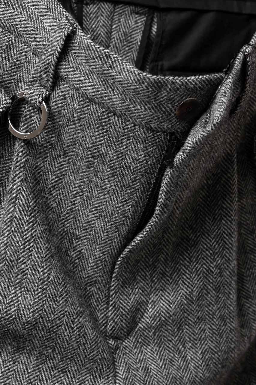 画像をギャラリービューアに読み込む, TARO HORIUCHI / th products Claude / Italian military / herringbone tweed (gray)