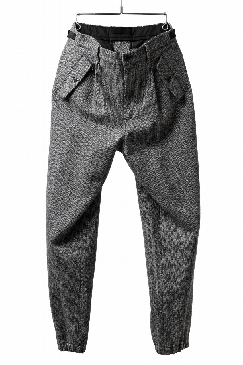 画像をギャラリービューアに読み込む, TARO HORIUCHI / th products Claude / Italian military / herringbone tweed (gray)