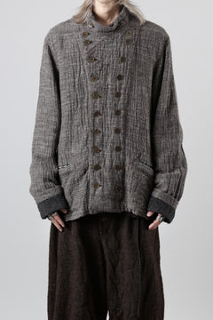 画像をギャラリービューアに読み込む, YUTA MATSUOKA double jacket / double weave cotton wool linen (brown)