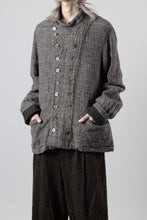 画像をギャラリービューアに読み込む, YUTA MATSUOKA double jacket / double weave cotton wool linen (brown)