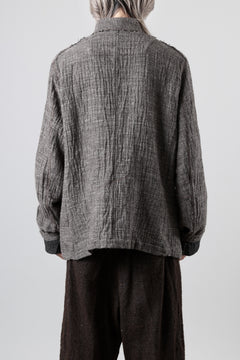 画像をギャラリービューアに読み込む, YUTA MATSUOKA double jacket / double weave cotton wool linen (brown)