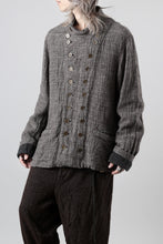 画像をギャラリービューアに読み込む, YUTA MATSUOKA double jacket / double weave cotton wool linen (brown)