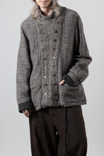 画像をギャラリービューアに読み込む, YUTA MATSUOKA double jacket / double weave cotton wool linen (brown)