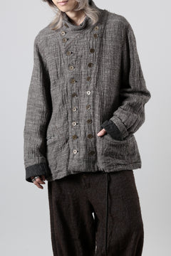 画像をギャラリービューアに読み込む, YUTA MATSUOKA double jacket / double weave cotton wool linen (brown)