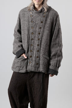 画像をギャラリービューアに読み込む, YUTA MATSUOKA double jacket / double weave cotton wool linen (brown)