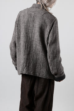 画像をギャラリービューアに読み込む, YUTA MATSUOKA double jacket / double weave cotton wool linen (brown)