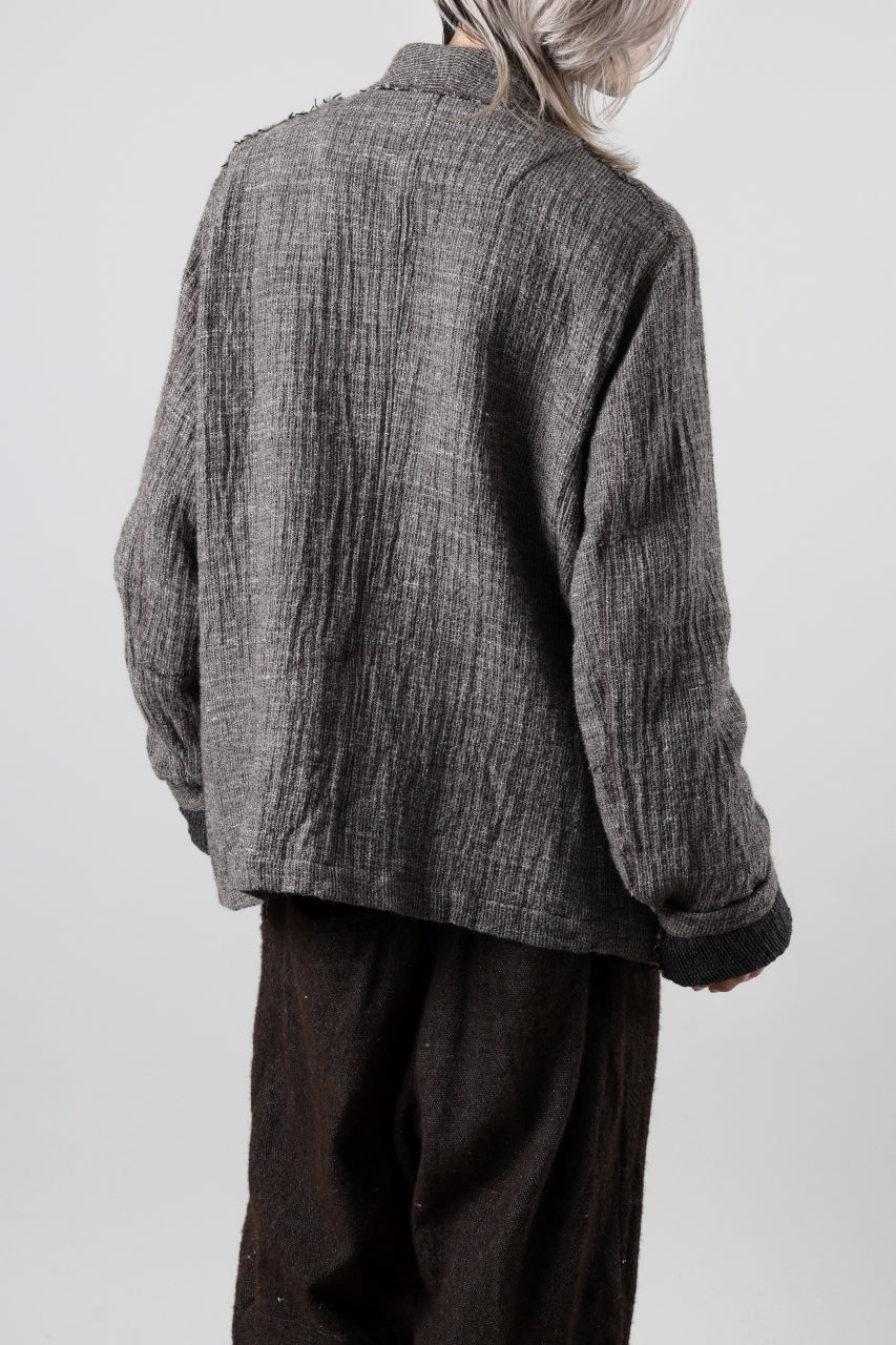 画像をギャラリービューアに読み込む, YUTA MATSUOKA double jacket / double weave cotton wool linen (brown)