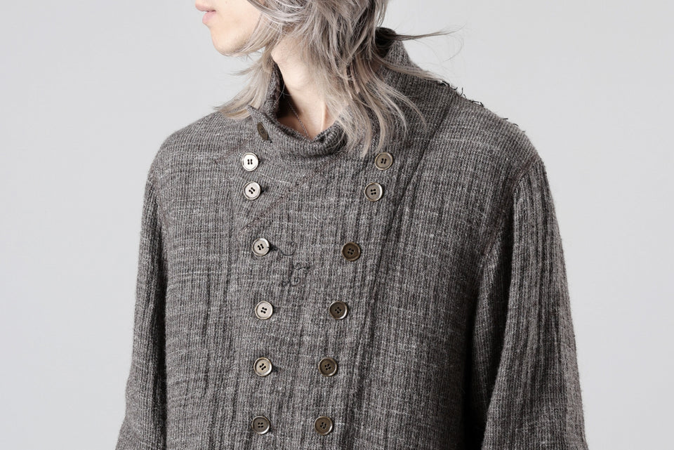 画像をギャラリービューアに読み込む, YUTA MATSUOKA double jacket / double weave cotton wool linen (brown)